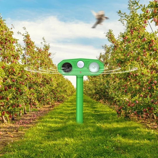 Solárne napájaný herný alarm, zvierací alarm so senzorom pohybu, 3 prevádzkové funkcie, možnosť montáže na stenu, nabíjanie cez USB