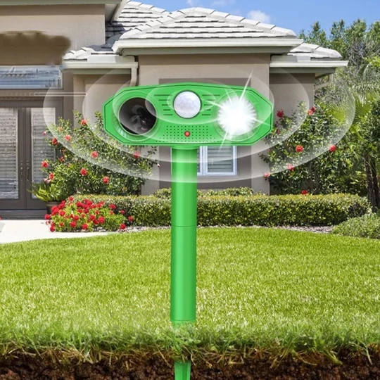 Solárne napájaný herný alarm, zvierací alarm so senzorom pohybu, 3 prevádzkové funkcie, možnosť montáže na stenu, nabíjanie cez USB