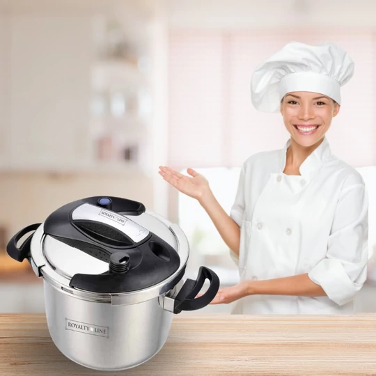 Nerezová odpadková nádoba Royalty Line, 6 litrov, šírka 22 cm, RL-PS6L