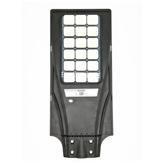 Extra jasné LED solárne pouličné osvetlenie s diaľkovým ovládaním, snímač pohybu, 600 W, 18 panelov