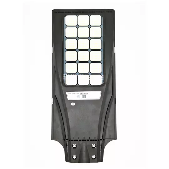 Extra jasné LED solárne pouličné osvetlenie s diaľkovým ovládaním, snímač pohybu, 600 W, 18 panelov
