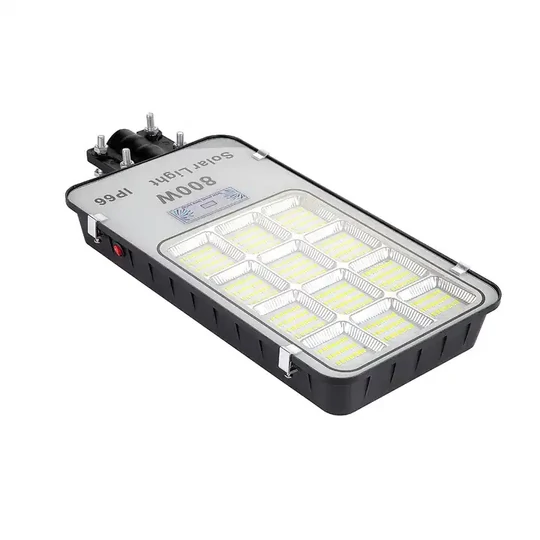 Solárne LED osvetlenie ulíc a dvorov s krytím IP66, snímač pohybu + diaľkové ovládanie - 800W