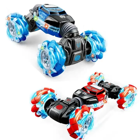 Autíčko na krútenie gestami, kaskadérske autíčko, ovládanie gestami, 4x4, 2,4 GHz ovládač, červené
