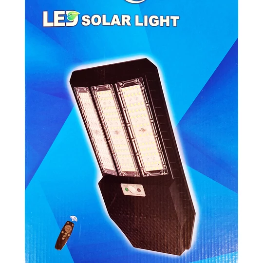 Extra jasné LED solárne pouličné osvetlenie s konzolou, diaľkovým ovládaním, senzorom pohybu, 600 W