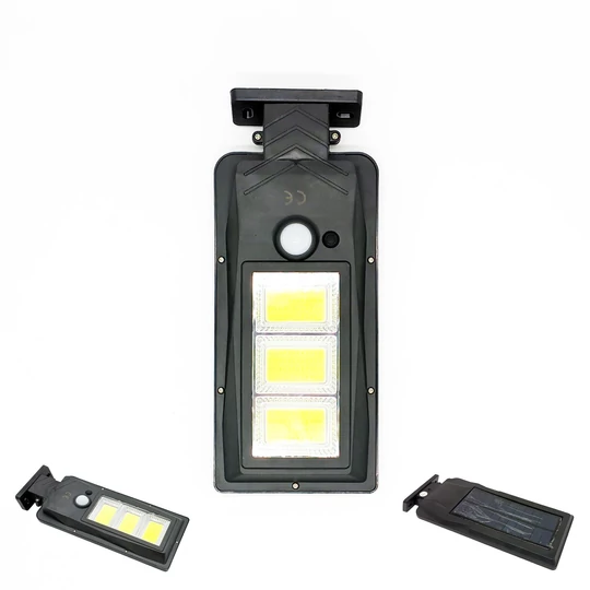Solárne LED svetlo so snímačom pohybu, montáž na stenu, 180 W