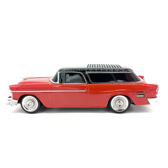 WSTER 1955 Reproduktor Bluetooth v tvare Chevrolet Nomad, port USB, slot na kartu TF, červený