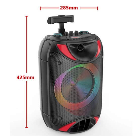 Prenosný reproduktor Bluetooth s diaľkovým ovládaním, mikrofónom, 3000 mAh, 15 W, 8