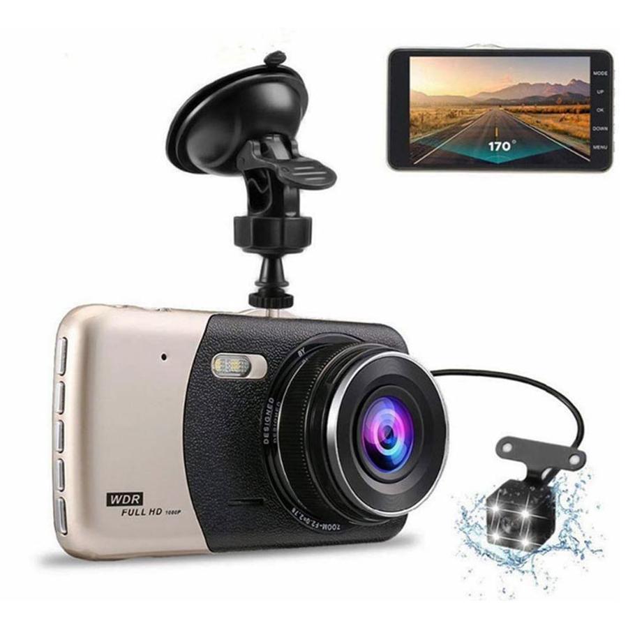 Autokamera FullHD 1080P s parkovacou kamerou, vstavaným G-senzorom a LED svetlom