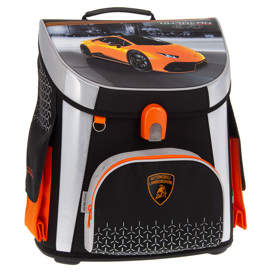 Ars Una, Kompaktná ergonomická taška Easy Lamborghini s magnetickým zatváraním, čierna a ružová