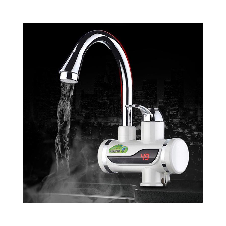 Prietokový ohrievač vody s LED displejom s výkonom 3 kW a vertikálnym pripojením