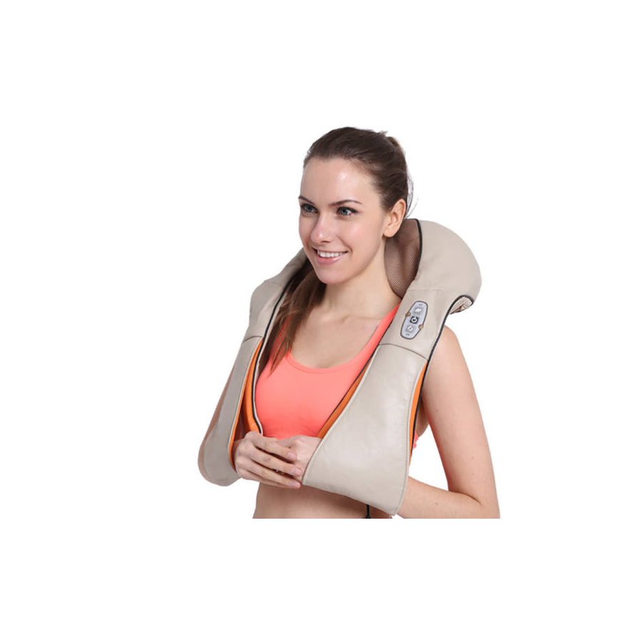 Shiatsu elektrický masážny prístroj na krk a telo s infračerveným ohrevom