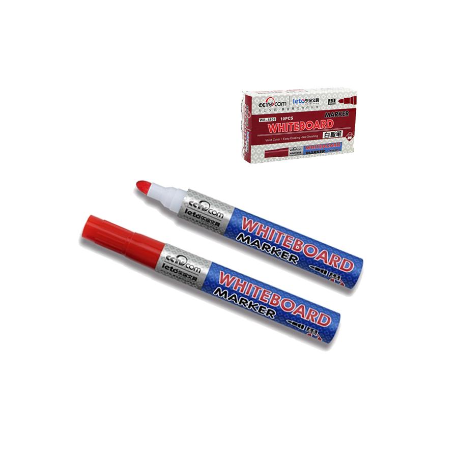 sada 10 plstených dosiek s hrubým hrotom, červené