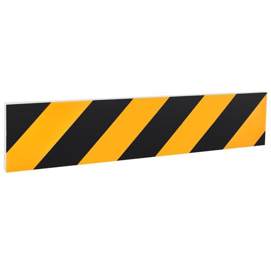 E-shop Samolepiaci, hubový, nárazový chránič dverí auta na stenu garáže, 50x10x1,5 cm, čierno-žltý