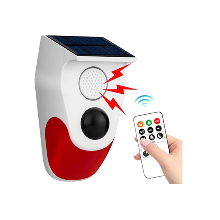 Bezdrôtový pohybový senzor na solárny pohon, inteligentná ochrana pre vonkajšie a vnútorné použitie