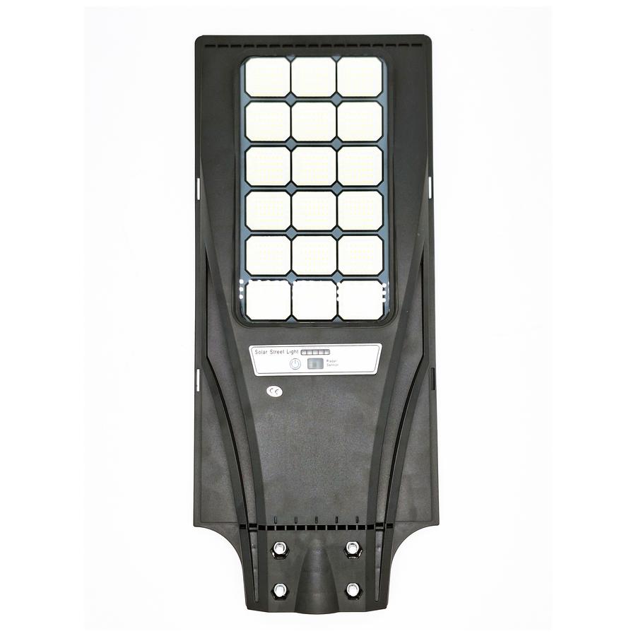 Extra jasné LED solárne pouličné osvetlenie s diaľkovým ovládaním, snímač pohybu, 600 W, 18 panelov
